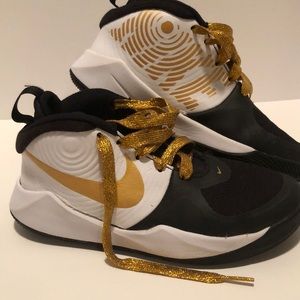 Only worn on gym court.